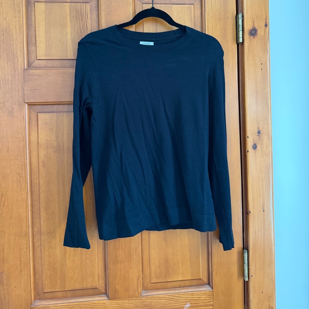 J.Crew Teddie black long sleeve shirt